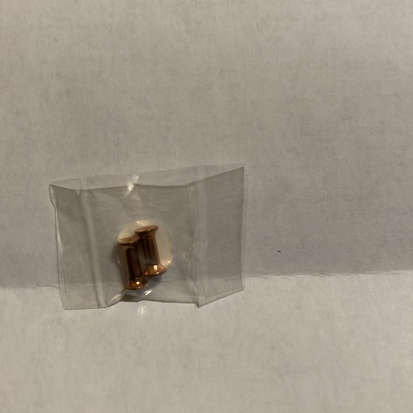 Rose Gold Screw Back Stainless Steel Tunnels - Picture 3 of 3